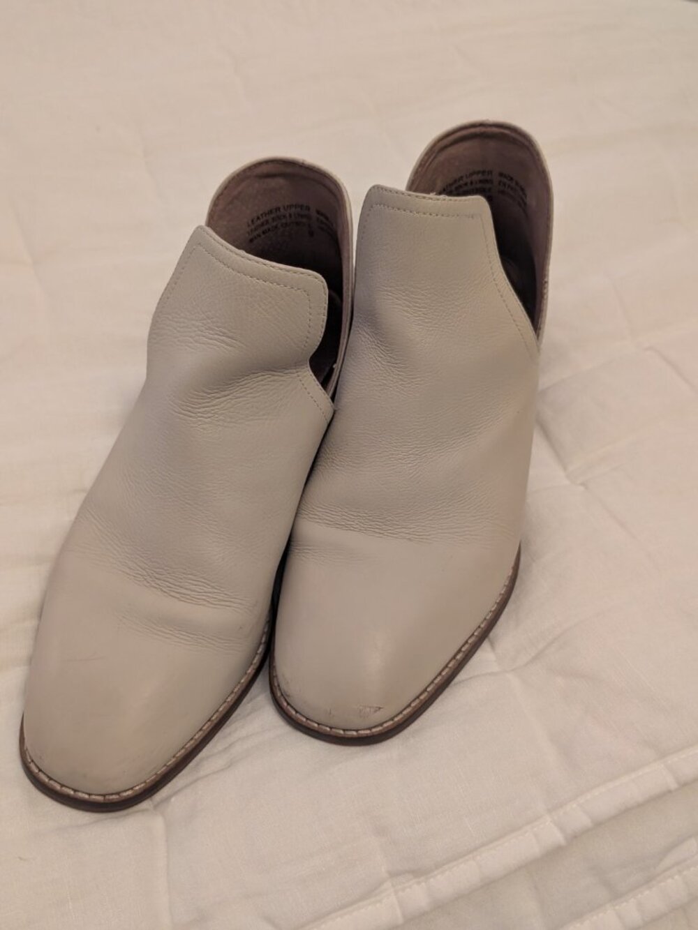 Seychelles Cream Leather Western Cutout Ankle Booties Size 9 - Picture 5 of 6